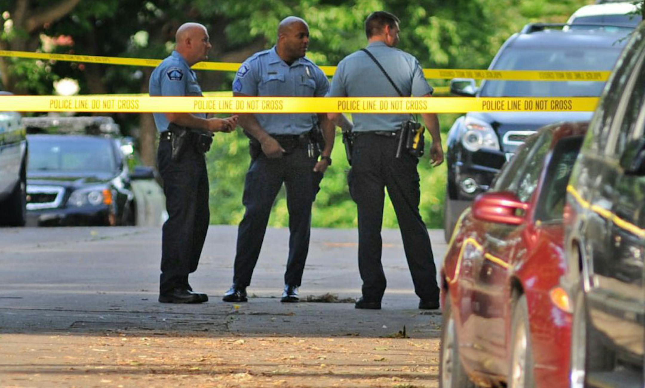 The fatal shooting occurred about 4:45 a.m. Tuesday at a home on the 2400 block of Illion Avenue N. in Minneapolis. Police were still on the scene investigating at 8 a.m.