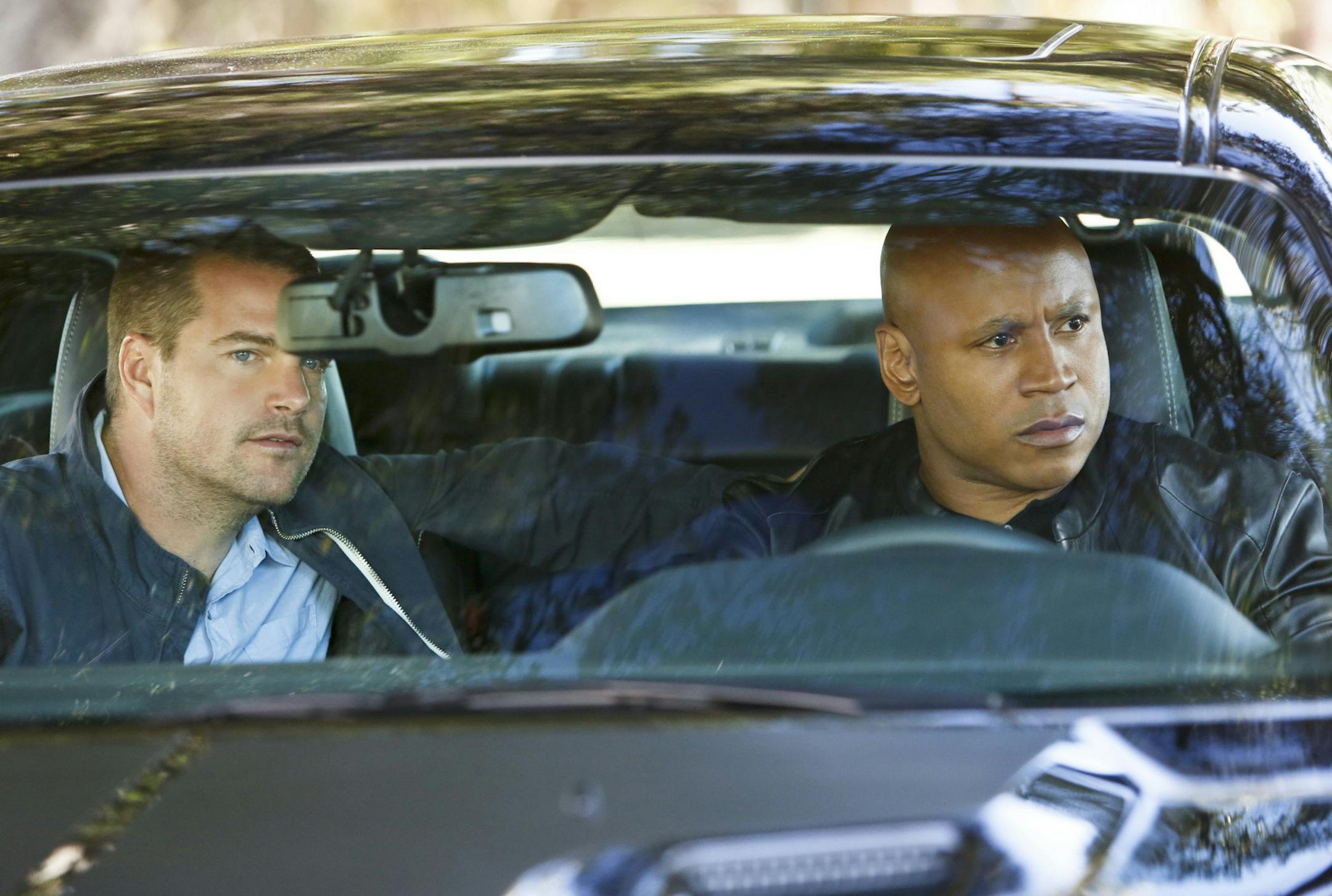 Cliff Lipson/CBS Chris O'Donnell, left, and and LL Cool J in the O'Donnell-directed episode of "NCIS: Los Angeles."