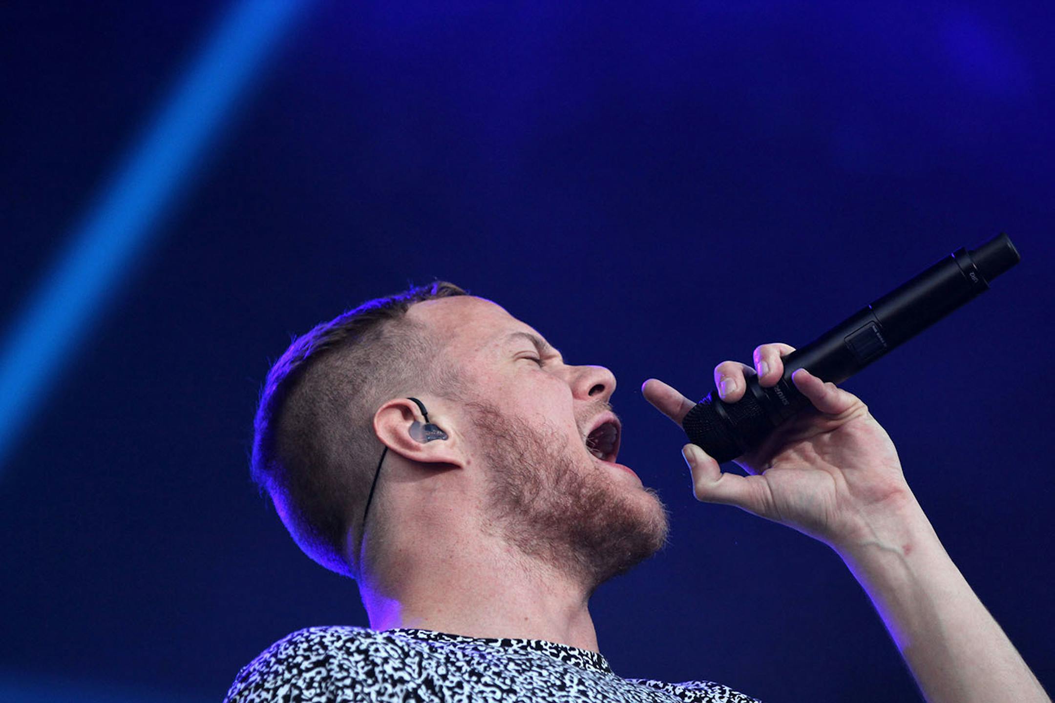 Dan Reynolds of Imagine Dragons channeled Bono at the All Star Concert on Saturday night at TCF Bank Stadium.