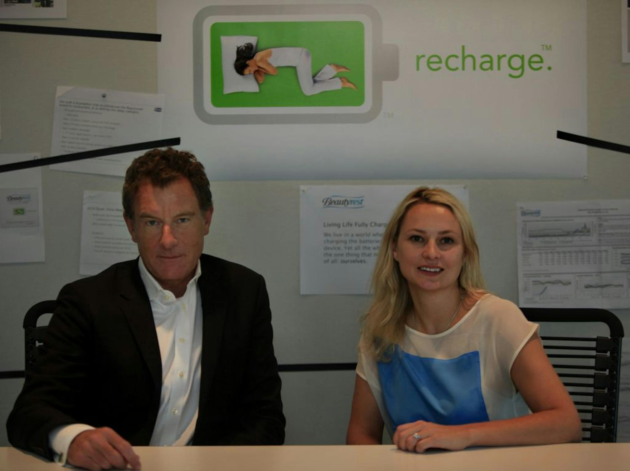 Tom Moudry and chief marketing officer Laura Terry of Martin Williams in their Minneapolis office on June 28, 2012.
