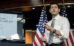 FILE-- House Speaker Paul Ryan (R-Wis.) discusses the American Health Care Act at a news conference on Capitol Hill in Washington, March 9, 2017. Ther