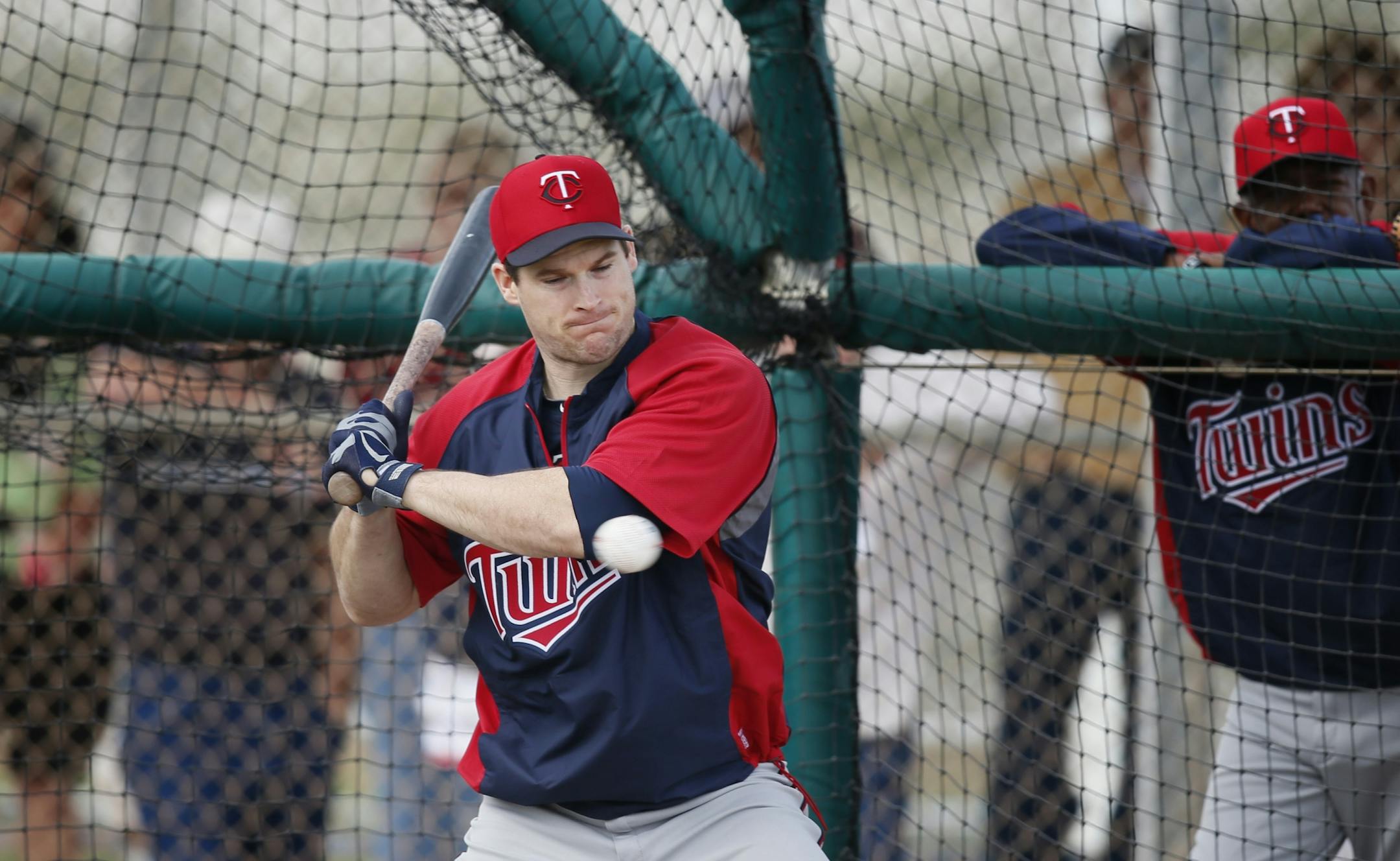 Twins outfielder Josh Willingham took batting practice Saturday at Lee County Sports Complex.