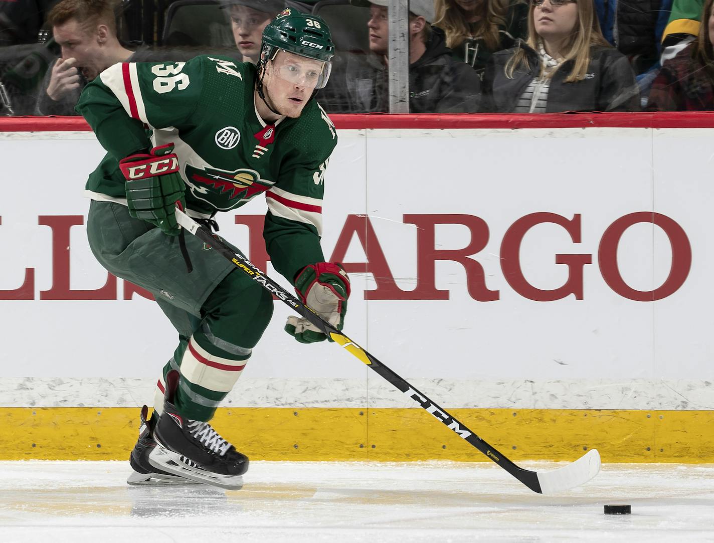 Minnesota Wild Nick Seeler. ] CARLOS GONZALEZ &#x2022; cgonzalez@startribune.com &#x2013; St. Paul, MN &#x2013; March 25, 2019, Xcel Energy Center, NHL, Hockey, Minnesota Wild vs. Nashville Predators