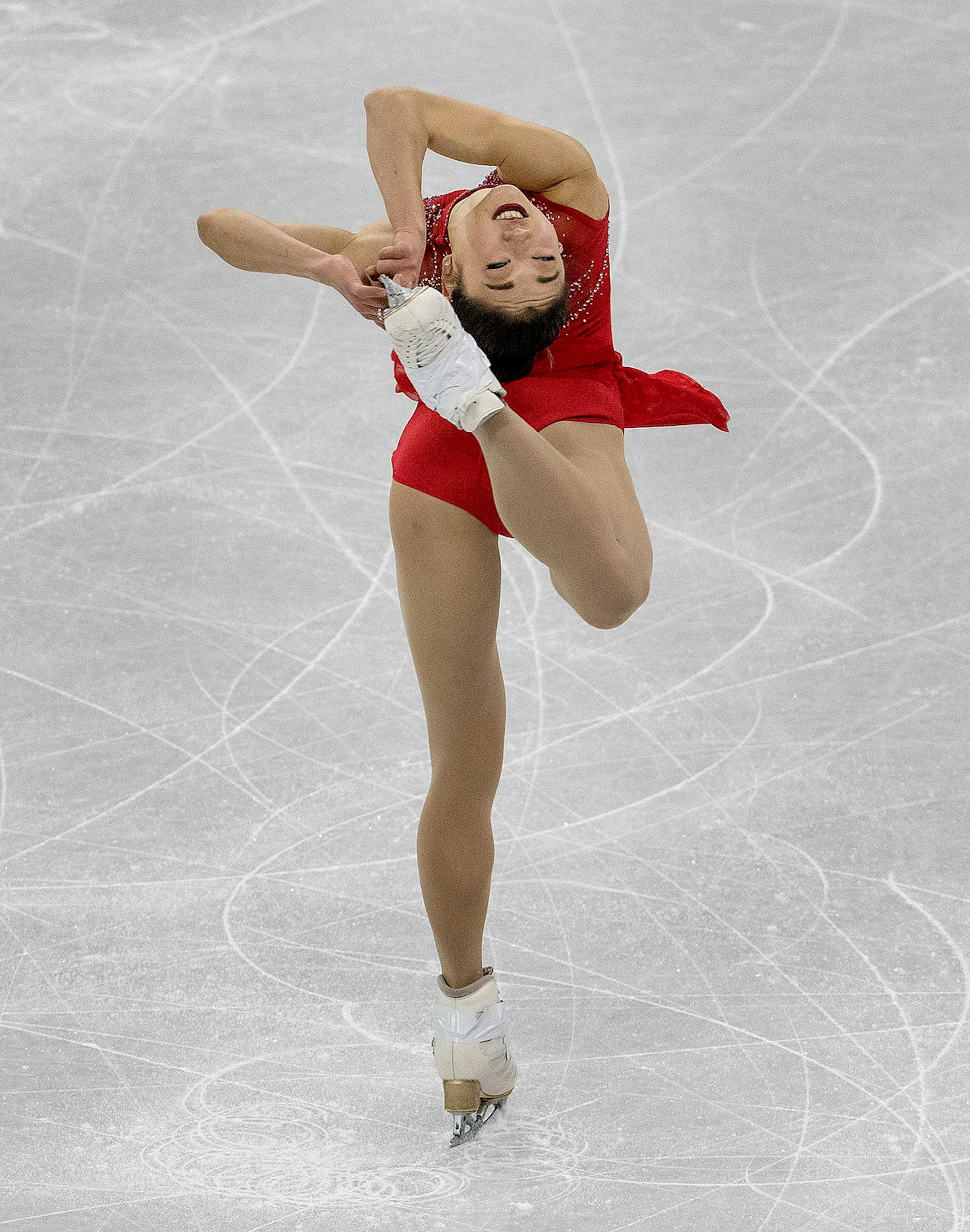 Mirai Nagasu of the USA during her program on Friday.