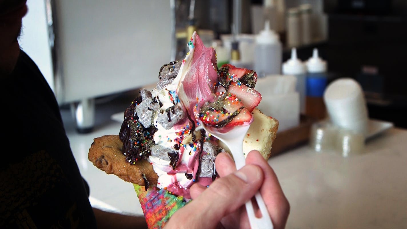 Glitter is a big thing at Minnesota Nice Cream.