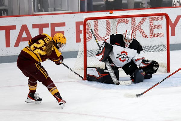 Ohio State plays Minnesota on Saturday, October 29, 2022 at the OSU Ice Rink in Columbus, Ohio.