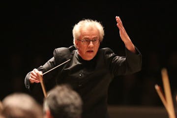 Oct. 4, 2013: Conductor Osmo Vänskä leads the musicians of the Minnesota Orchestra.