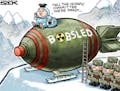 Sack cartoon: North Korea
