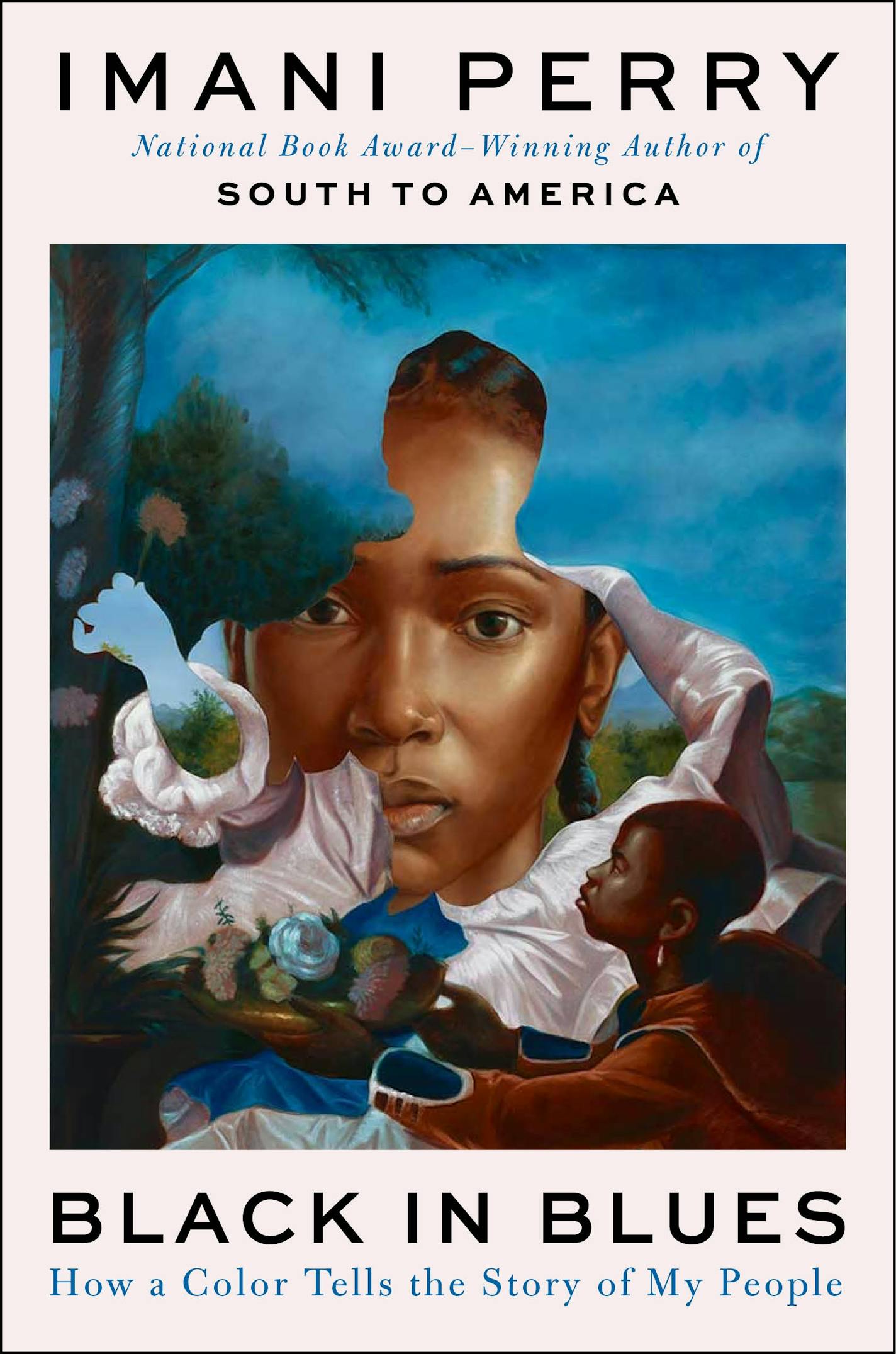 cover of Black in Blues is a collage of images of Black people and the color blue