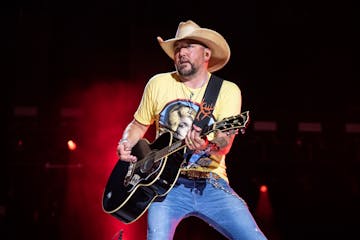 Jason Aldean performs during CMA Fest 2022 in Nashville, Tenn., on June 9, 2022. Country Music Television removed Aldean’s music video for the newly