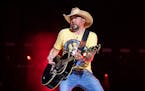 Jason Aldean performs during CMA Fest 2022 in Nashville, Tenn., on June 9, 2022. Country Music Television removed Aldean’s music video for the newly