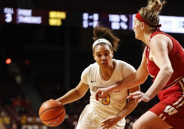 The Gophers' Destiny Pitts was named Big Ten freshman of the week in women's basketball on Monday, the sixth time this season she has earned the honor