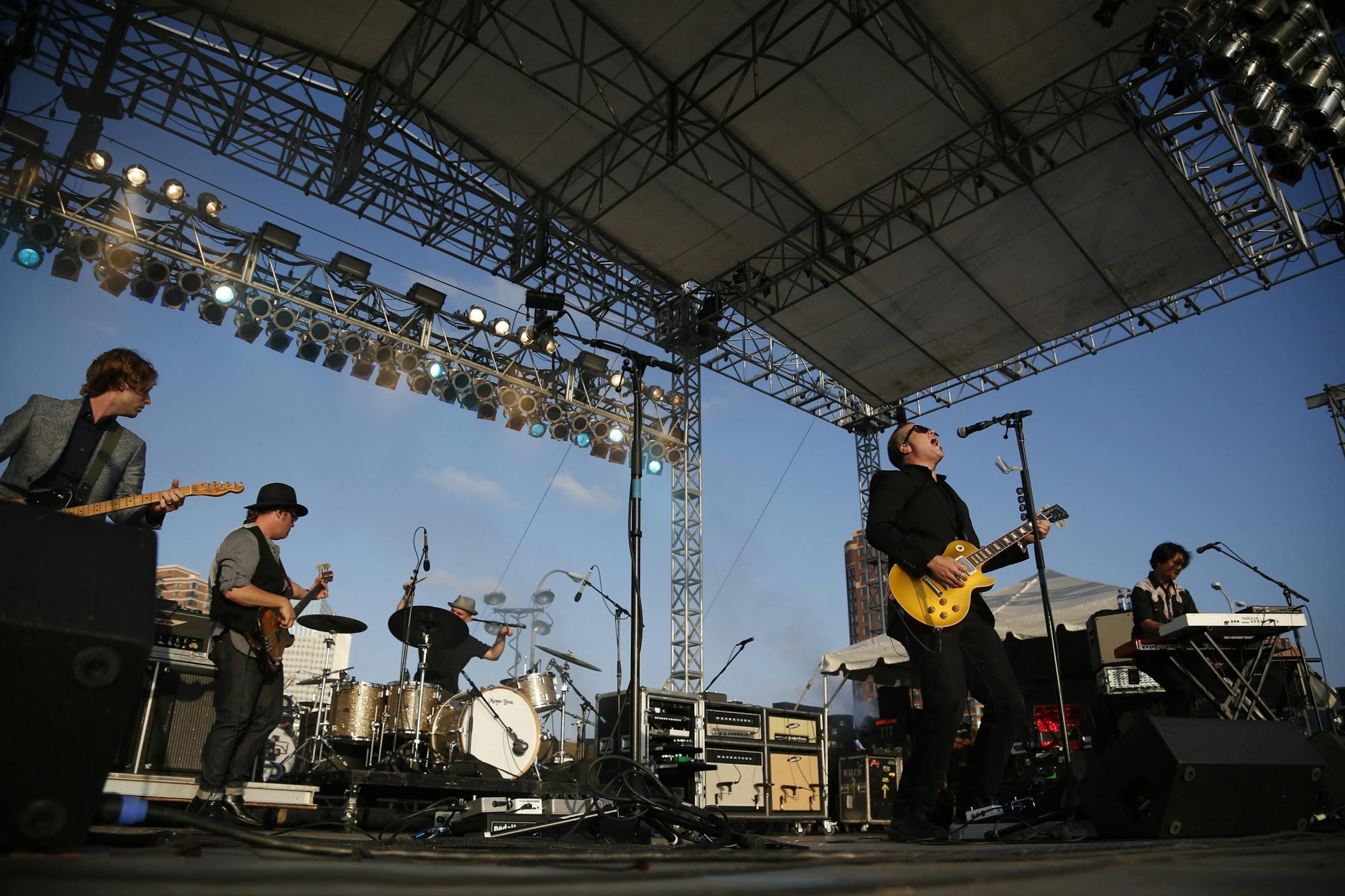 Jason Isbell performed on the Sun Country stage at the Basilica Block Party.