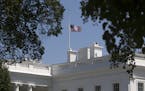 The flag was flown at half-staff over the White House on Sunday in remembrance of the victims of the mass shooting in Orlando, Fla. In an address on S