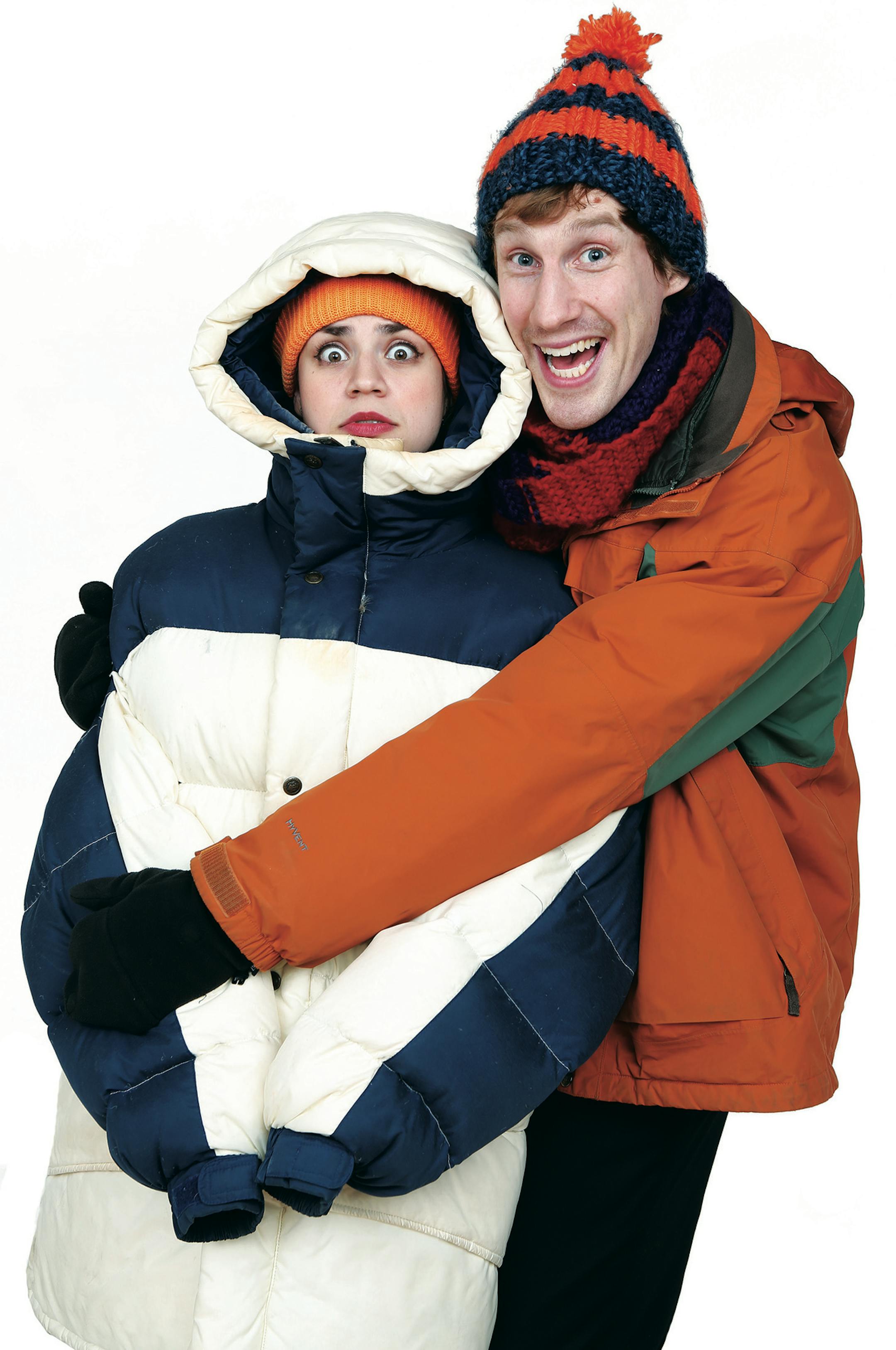 Brave New Workshop Taj Ruler and Tom Reed in "A Snowplow Named Desire: Love in Minnesota" at Brave New Workshop.