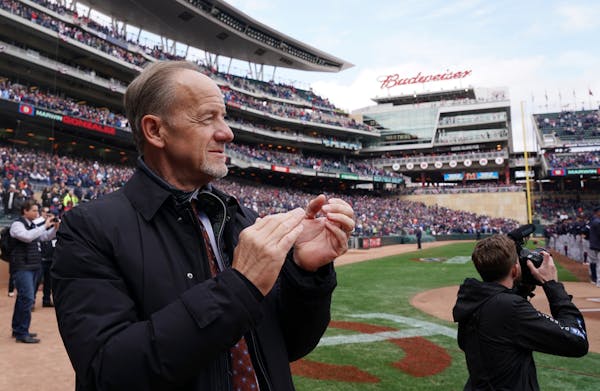 Minnesota Twins owner Jim Pohlad watched the pregame festivities Thursday. ] ANTHONY SOUFFLE &#x2022; anthony.souffle@startribune.com The Minnesota Tw