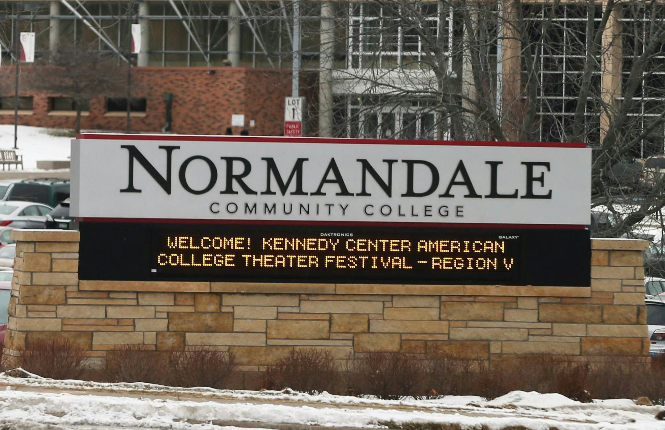 In this Jan. 23, 2015 photo, Normandale Community College is pictured in Bloomington, Minn. On Tuesday, Jan. 27, 2015, Gov. Mark Dayton will give full details of a two-year budget of around $40 billion. One of the top priorities of Senate Democrats is to cover tuition at two-year community colleges and technical schools. (AP Photo/Jim Mone)