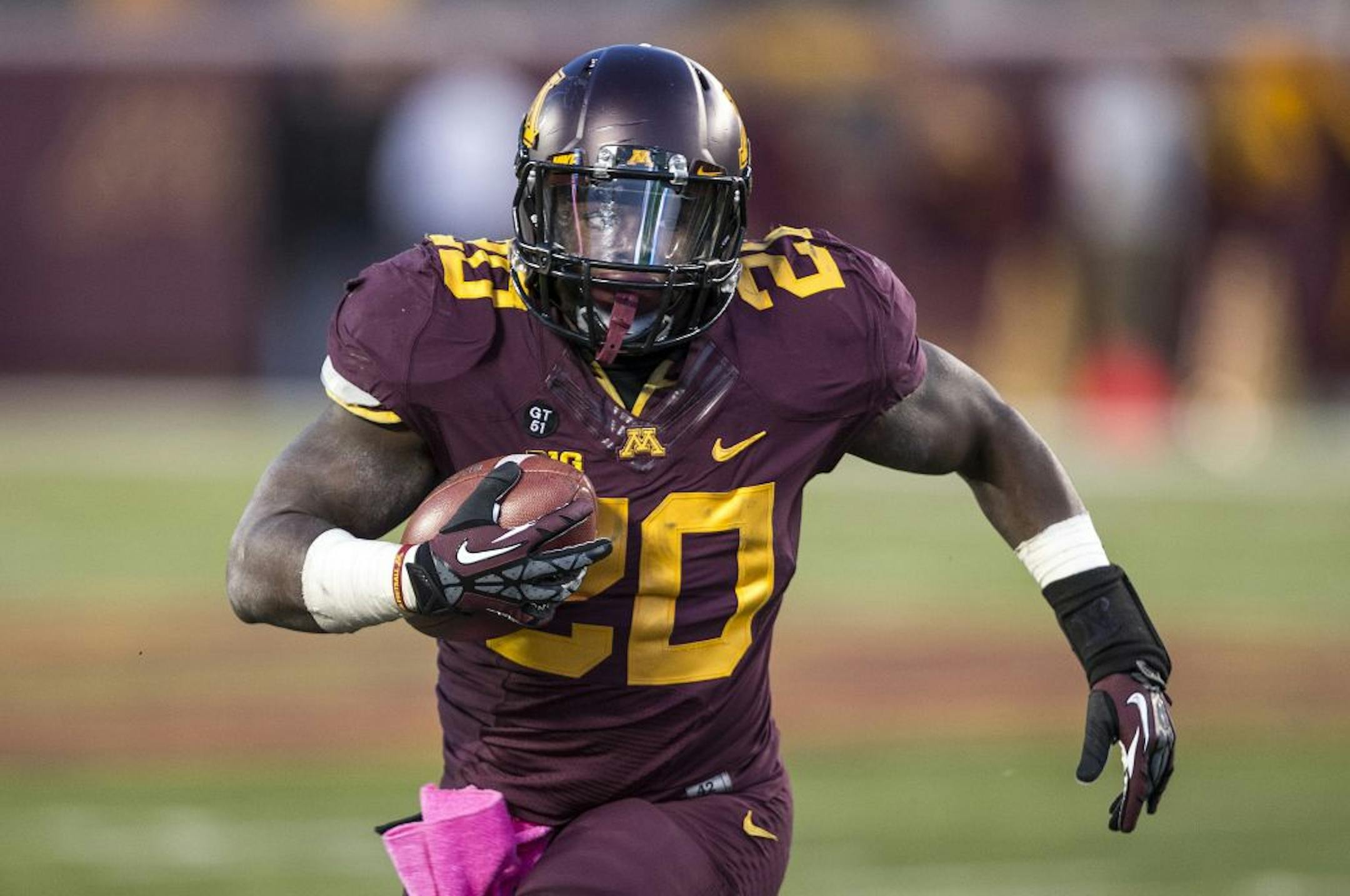 Minnesota running back Donnell Kirkwood