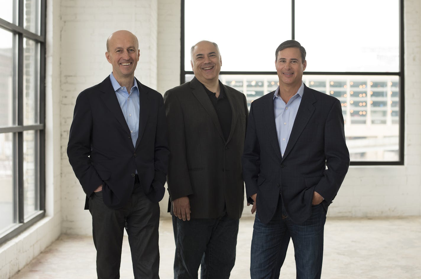 Bright Health co-founders, from left to right: Bob Sheehy, CEO; Tom Valdivia, Chief Medical Officer; and Kyle Rolfing, President (Photo courtesy of Bright Health)