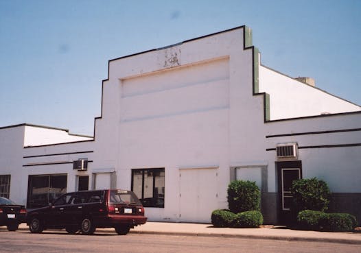 The former facade of the movie theater.
