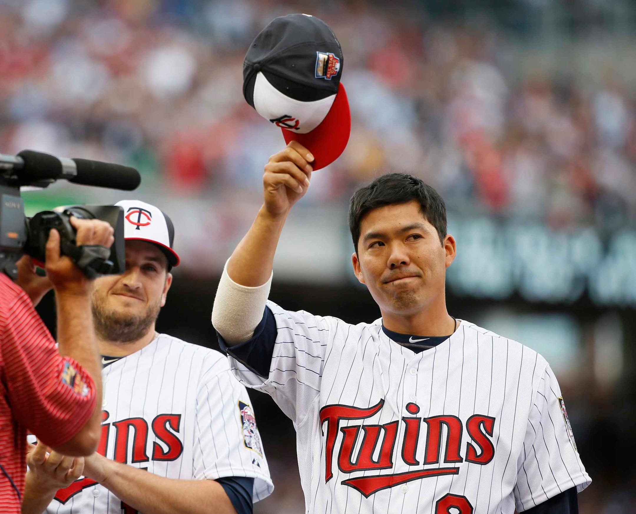 Twins catcher Kurt Suzuki at the 2014 All-Star Game.