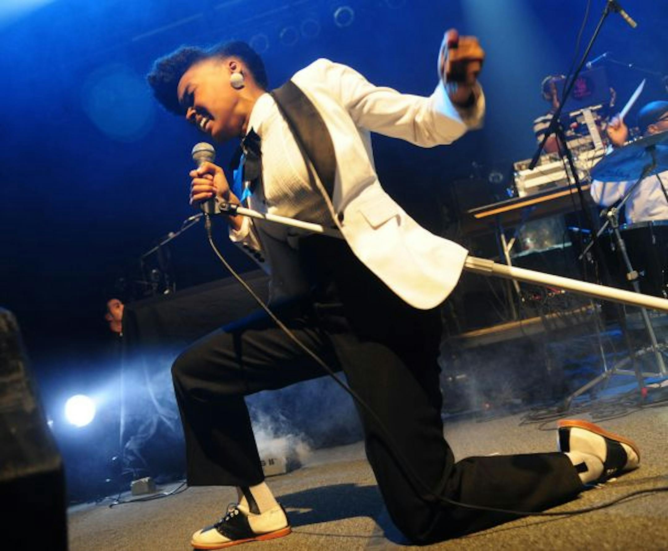 Janelle Monae performs at the Austin Music Hall at the South By Southwest music festival in Austin,Texas in 2009.
