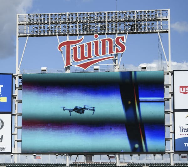 A drone forced a delay during Tuesday's game between the Twins and the Pirates.