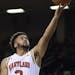 Maryland's Melo Trimble scores against Charlotte during the first half of an NCAA college basketball game, Tuesday, Dec. 20, 2016 in Baltimore. (AP Ph