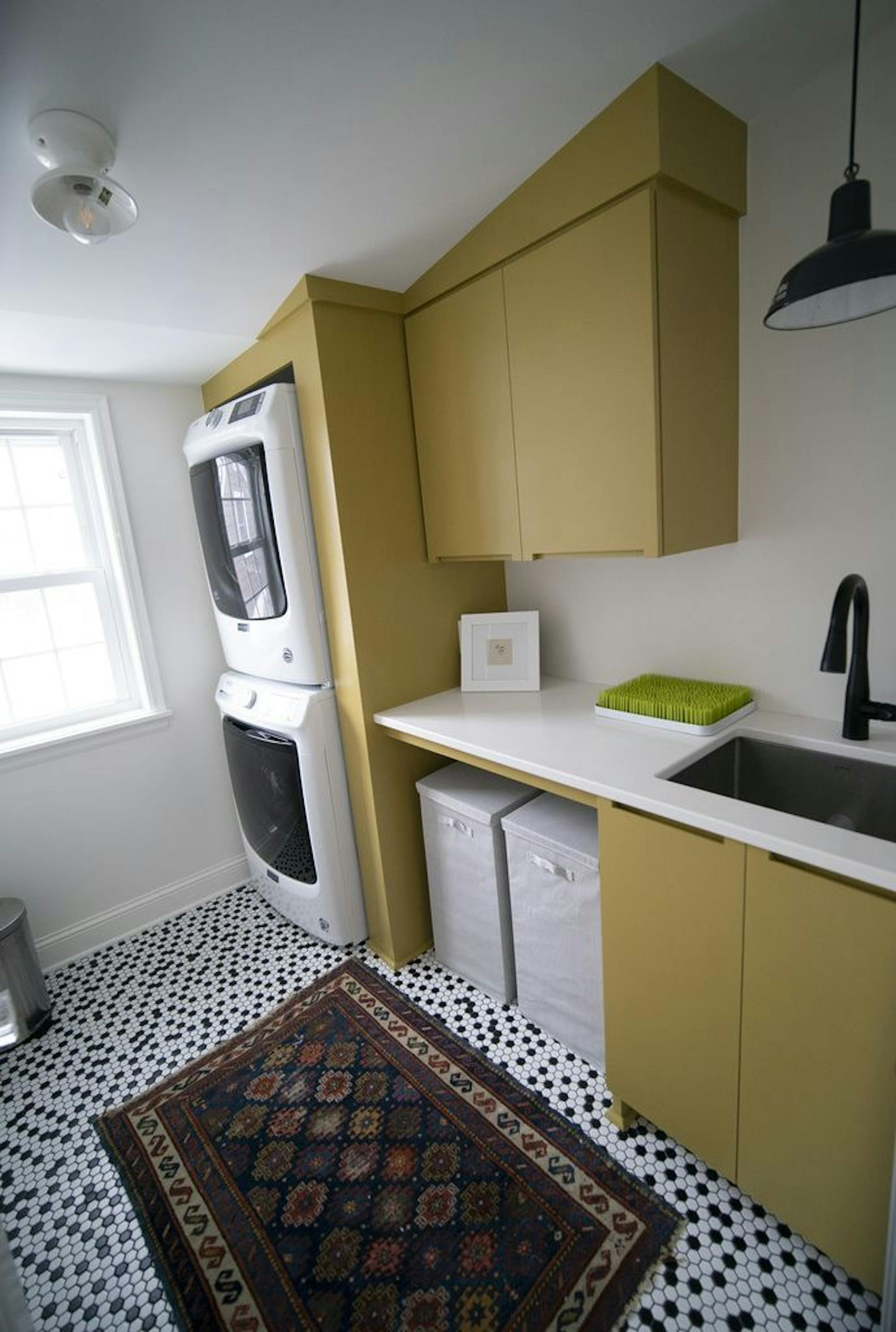 The upstairs laundry room.