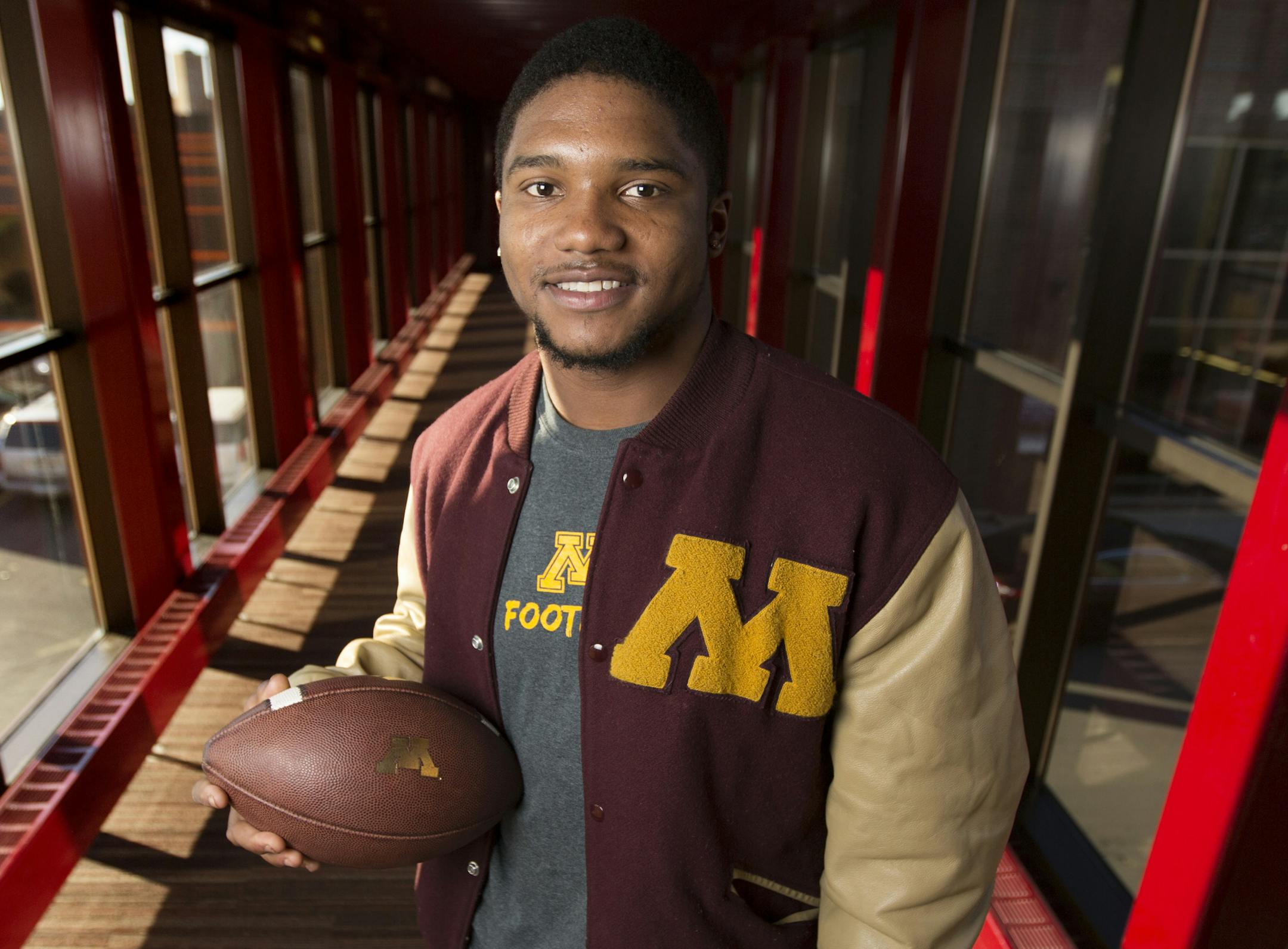 University of Minnesota Gophers receiver KJ Maye. ] Brian.Peterson@startribune.com Minneapolis, MN - 11/23/2015