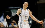 Lynx point guard Lindsay Whalen left Sunday's game against Phoenix in the second quarter with bursitis pain in her ankle and soreness in her Achilles.