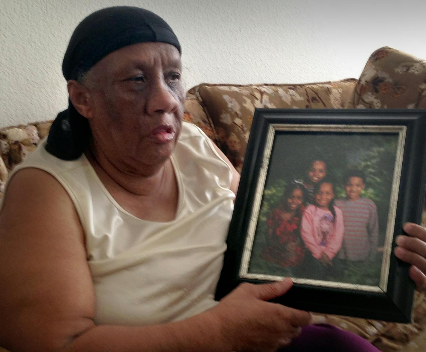 Rosie Boyd, Grandmother to the 5 children killed in the northside fire 021414. Photo by Maya Rao