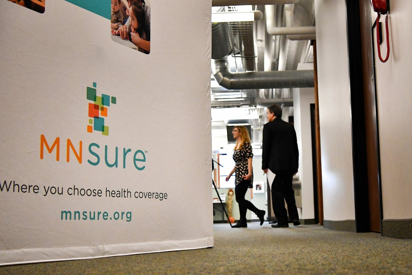 The MNsure call center in St. Paul is shown in an Oct. 28, 2016 file photo. (Photo by Glen Stubbe * gstubbe@startribune.com) ORG XMIT: MIN1906261007252294