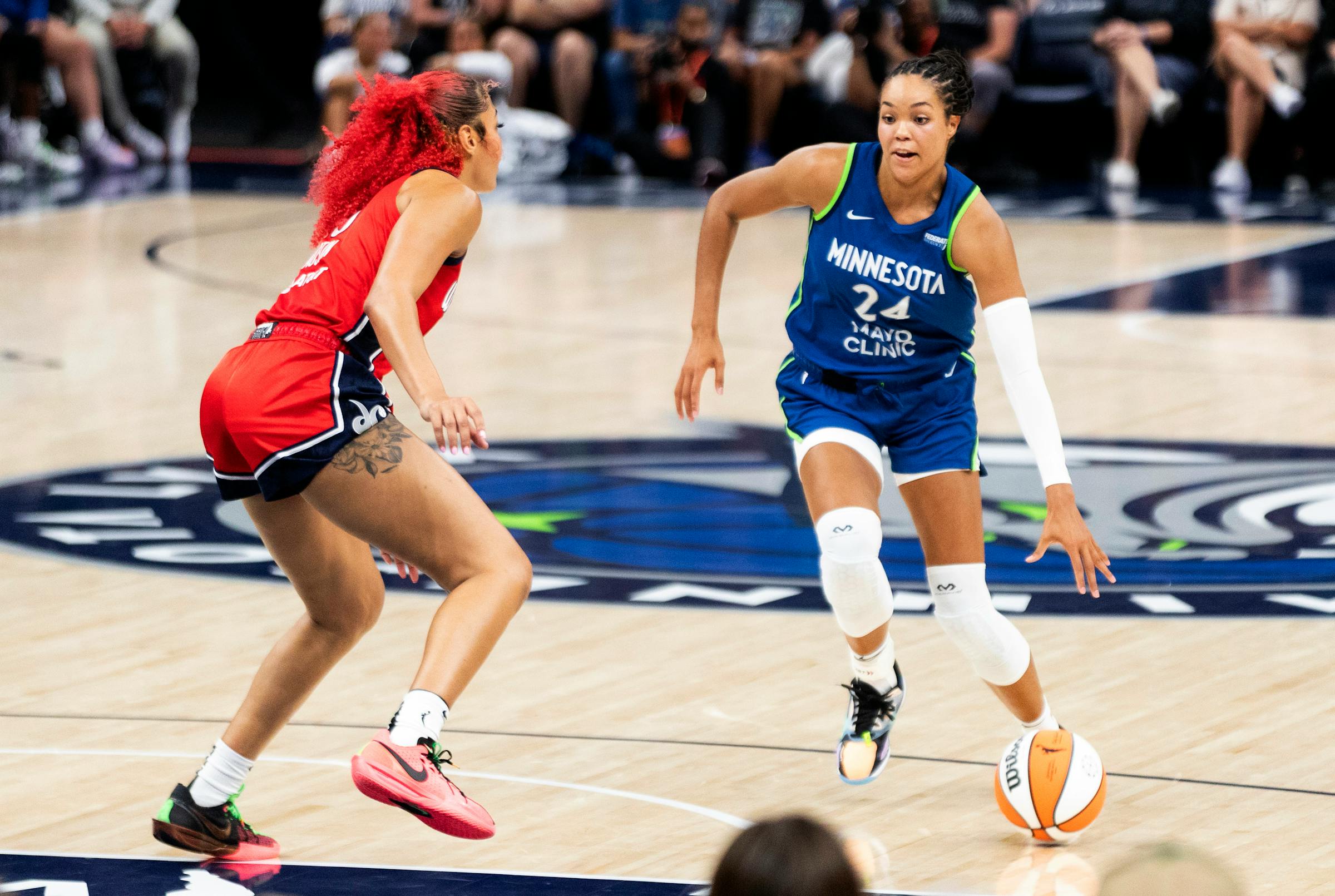 Minnesota Lynx, after a first quarter that didn’t match the others, roll against the Washington Mystics
