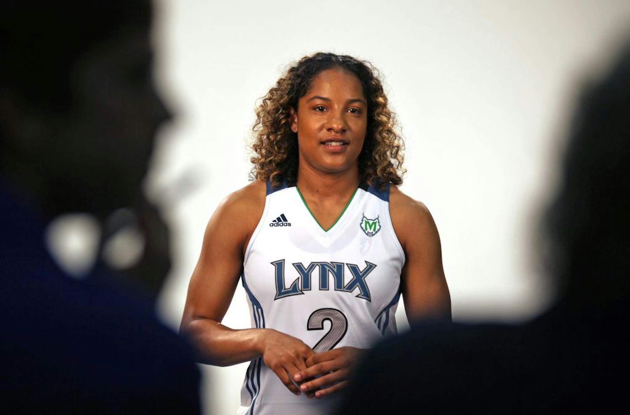 Former St. Paul Central star Angel Robinson participated in Lynx media day. The WNBA team waived Robinson on Friday.