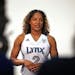 Former St. Paul Central star Angel Robinson participated in Lynx media day. The WNBA team waived Robinson on Friday.