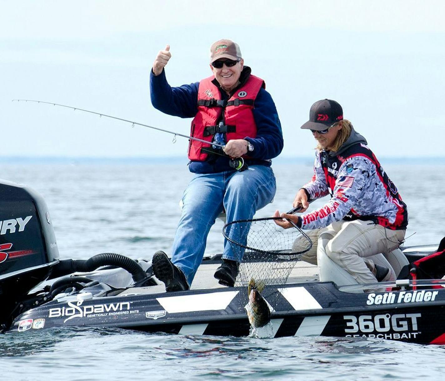 Gov. Mark Dayton, seen on Mille Lacs during the May 30 fishing opener, canceled a meeting with local business owners Saturday after 75 protesters in boats encircled him on the lake to protest a temporary ban on walleye fishing.