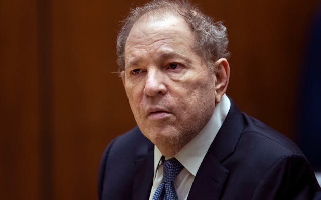 Former film producer Harvey Weinstein appears in court in Los Angeles, Oct. 4 2022.