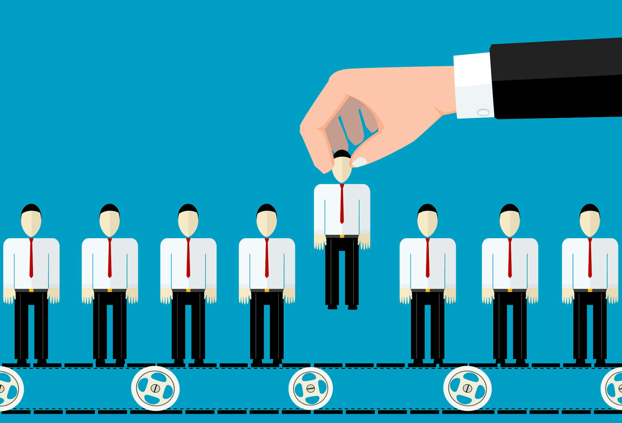 Vector concept of searching for professional stuff. Vetor eps 10