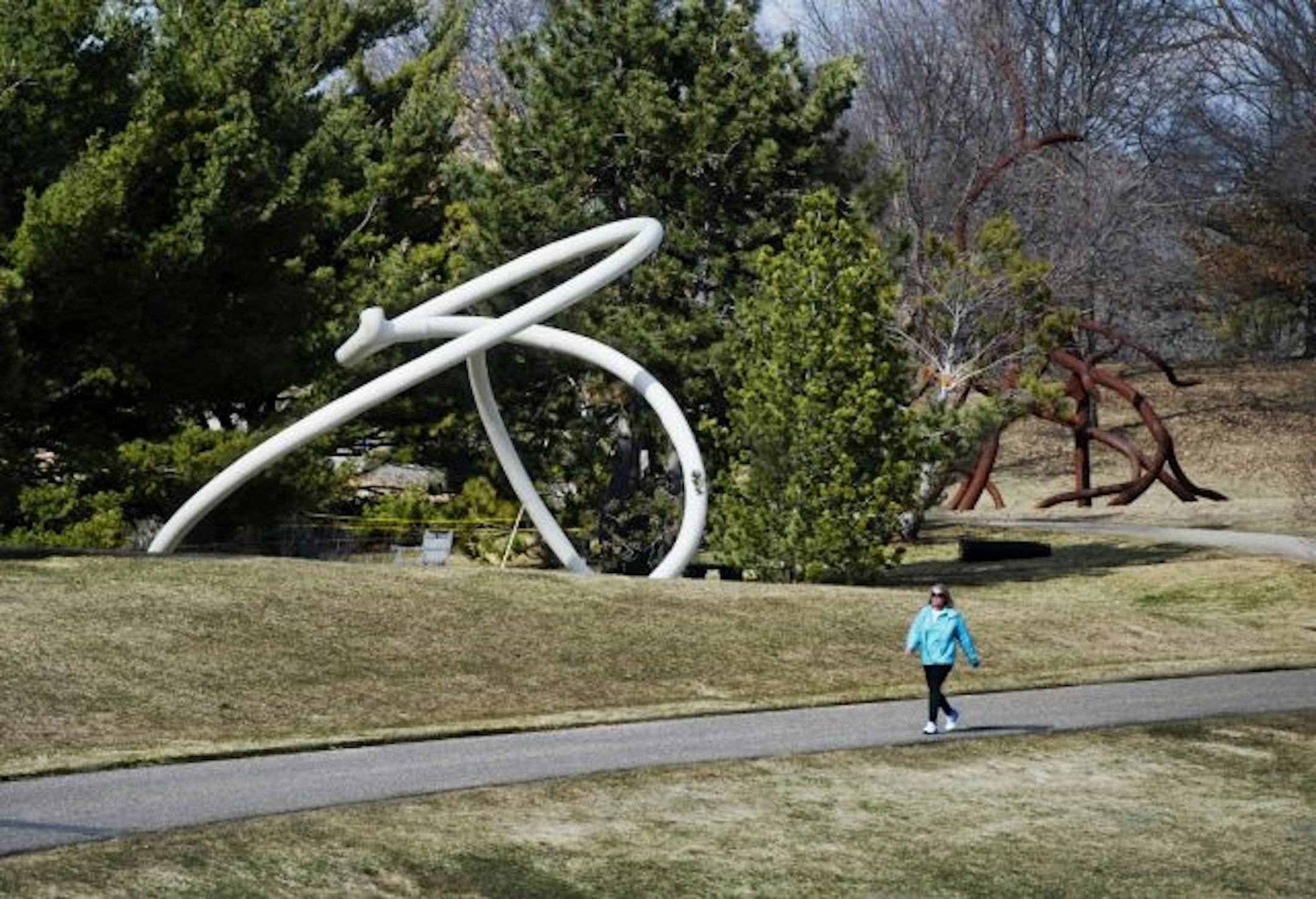 Steve Tobin's sculptures are set among the trails at the Arboretum. "Steelroots: Touching the Earth & Sky" opens Saturday.