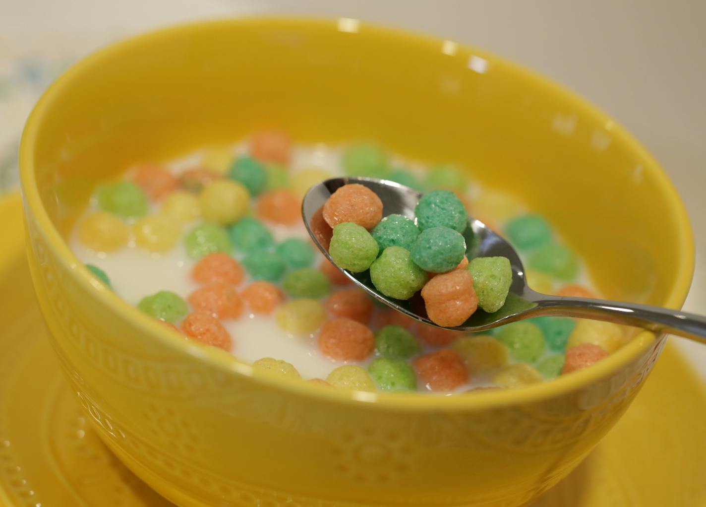 Above, cereal from a Cargill food lab sweetened with EverSweet.