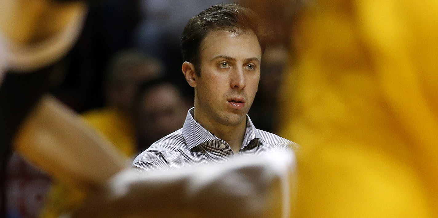 Gophers head coach Richard Pitino in the second half. ] CARLOS GONZALEZ &#xef; cgonzalez@startribune.com - December 23, 2015, Minneapolis, MN, Williams Arena, NCCA Basketball, University of Minnesota Gophers vs. Wisconsin Milwaukee Panthers