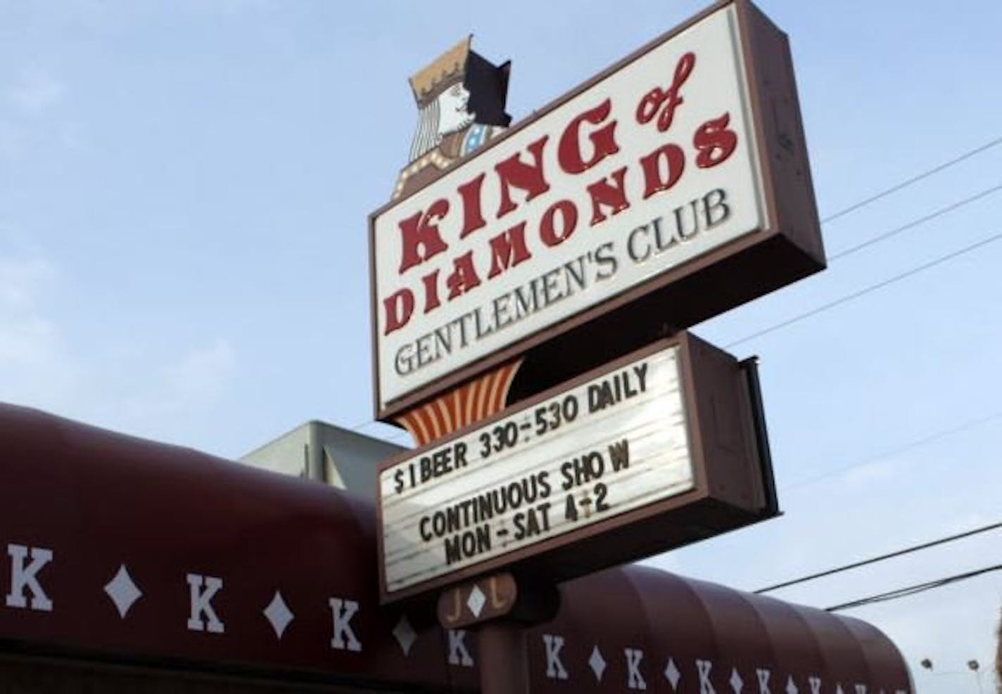 King of Diamonds Gentlemen's Club in Inver Grove Heights, Minn.