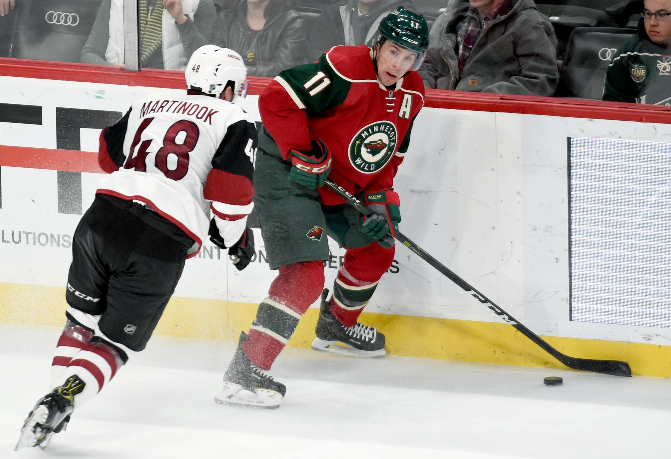 Wild left wing Zach Parise (11)
