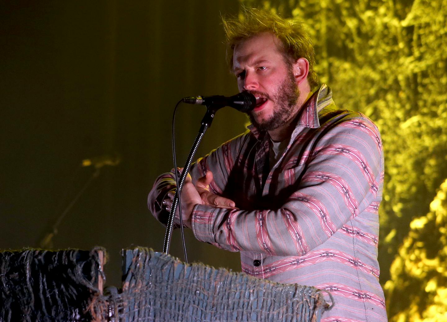 Justin Vernon of Bon Iver performed with another of his band's, Volcano Choir, at First Avenue in October 2013.