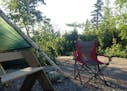 Pam and Ken McClanahan camp out on property they own near the Boundary Waters. Provided photos