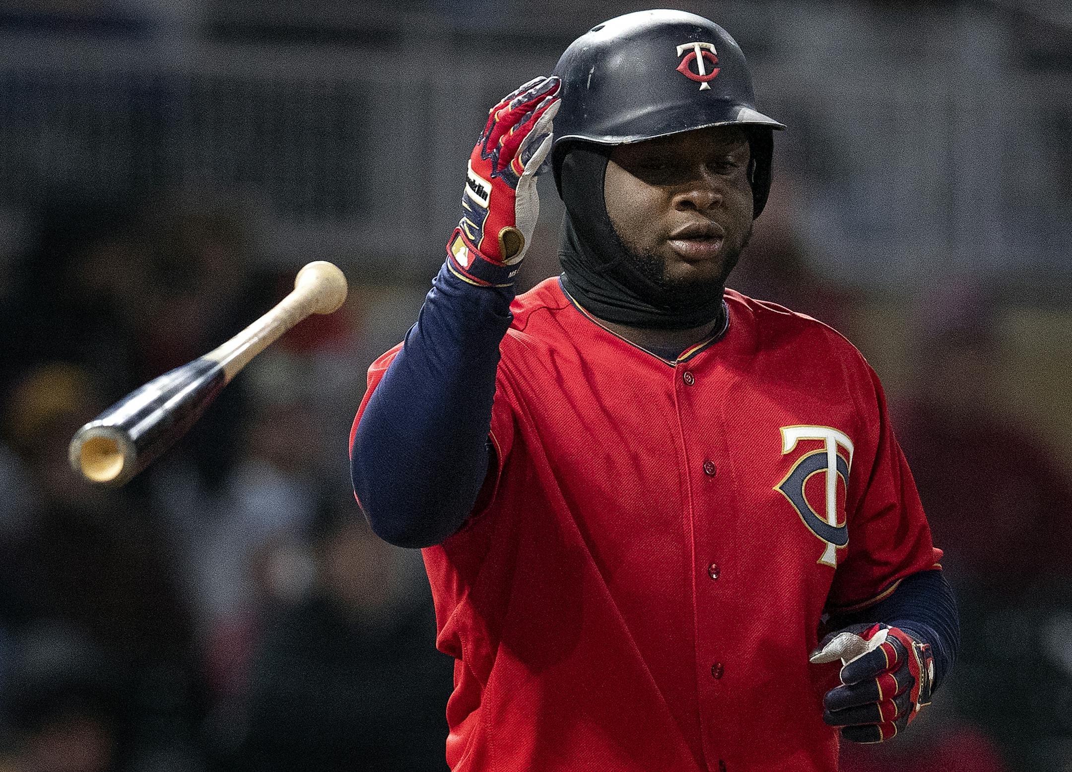 Miguel Sano tossed his bat after striking out earlier this season.