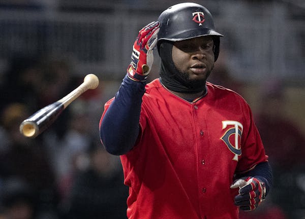 Miguel Sano tossed his bat after striking out earlier this season.