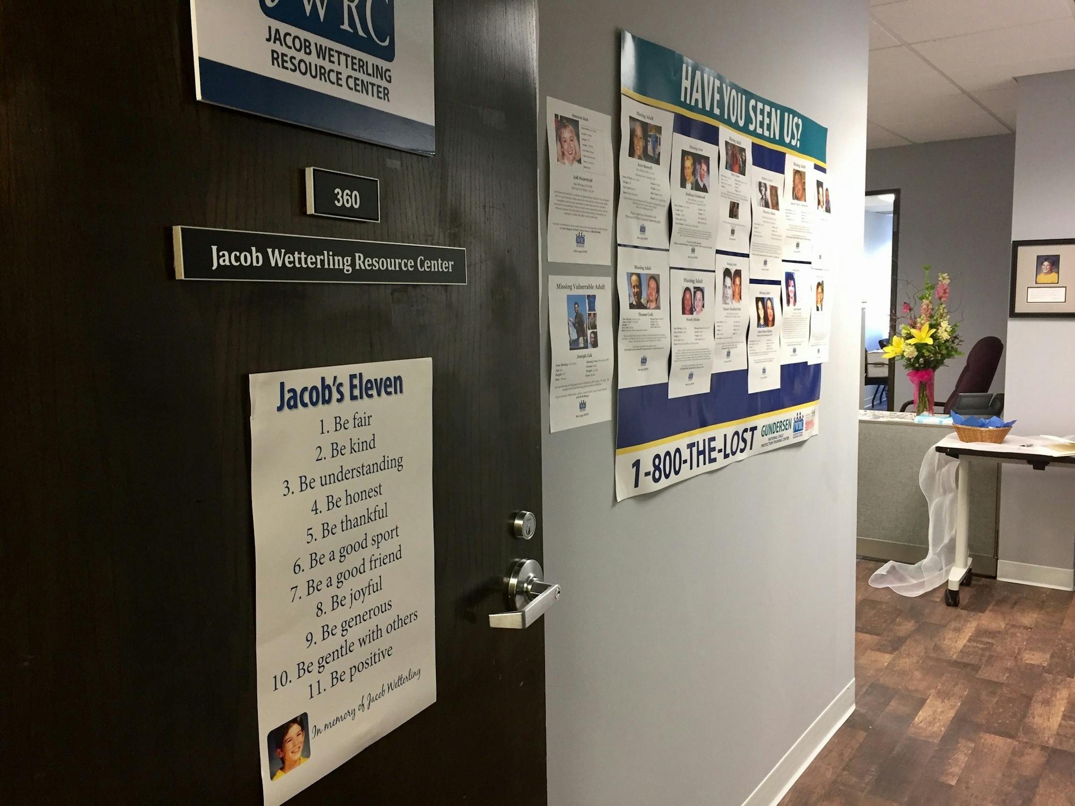 The Jacob Wetterling Resource Center celebrated moving to a new, larger office in Minneapolis on Aug. 30, 2017. The resource center, which started in 1990 in St. Joseph, Minn., now has five full-time staff and provides education, trainings and support for families of missing children and adults across the U.S.