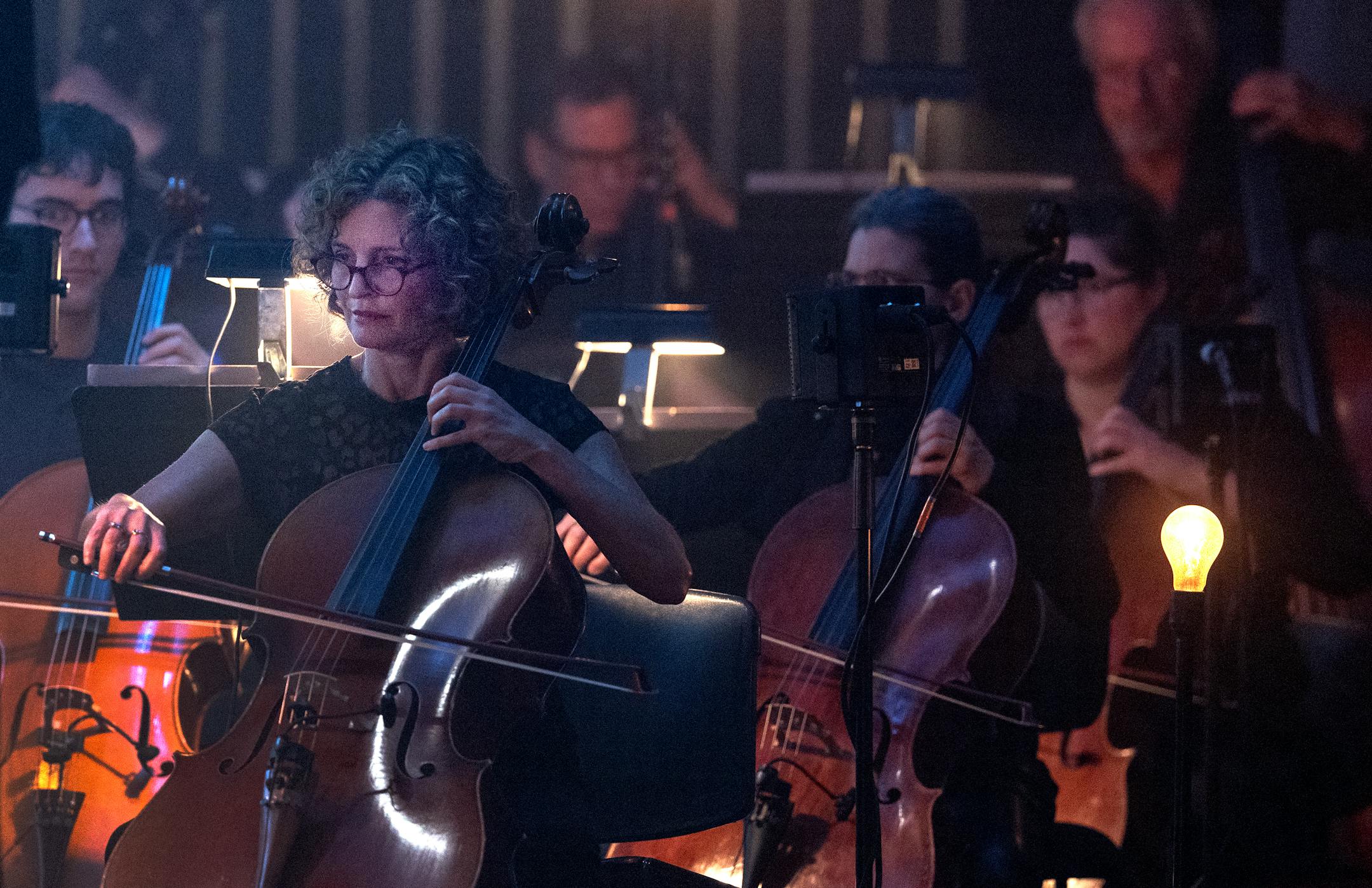 Cellist Rebecca Arons performed with Sigur Ros on Aug. 21, 2023, at The State Theatre in Minneapolis.
